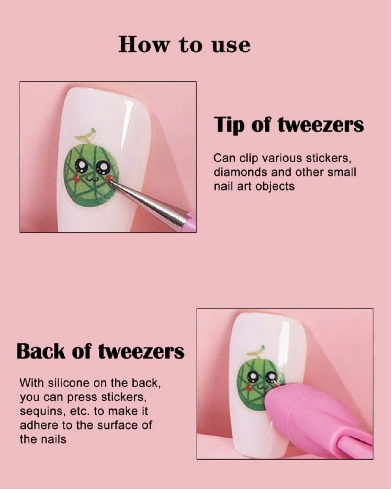 Duel-ended Sticker Tweezers