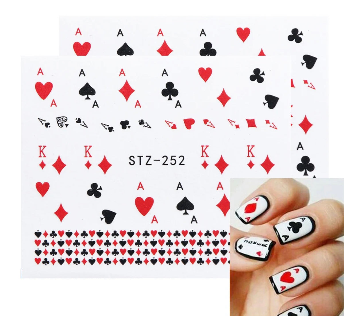 Deck Of Cards Decals Ooh La La Nails Supply