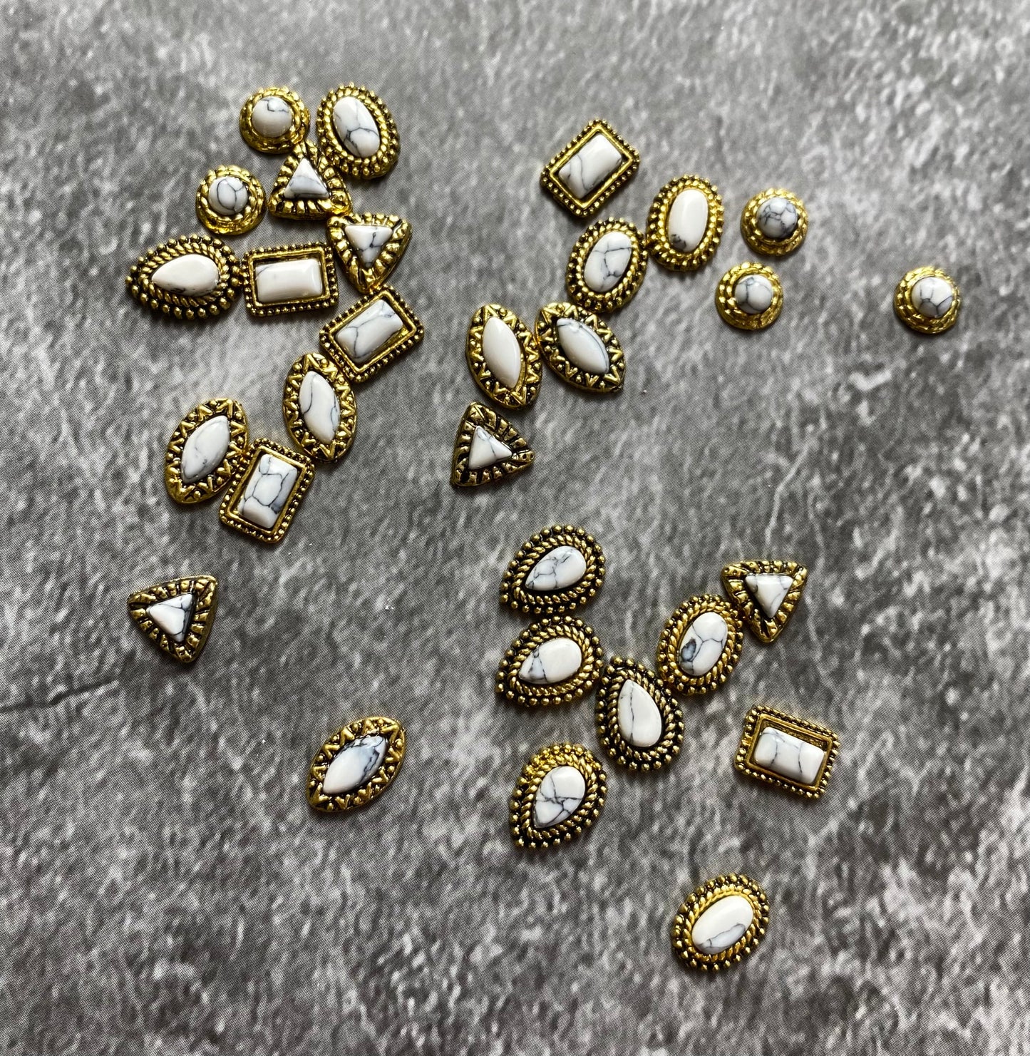 White Marble Charm Mix