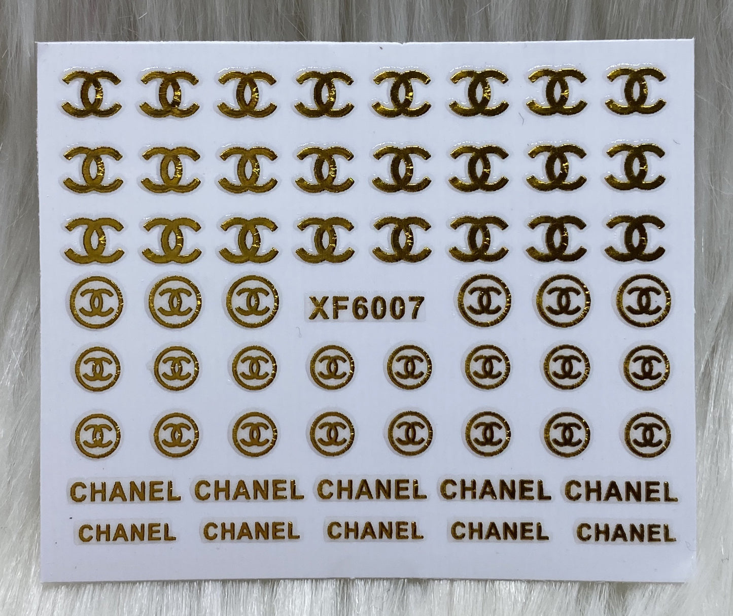 Metallic Gold C Stickers - 6007