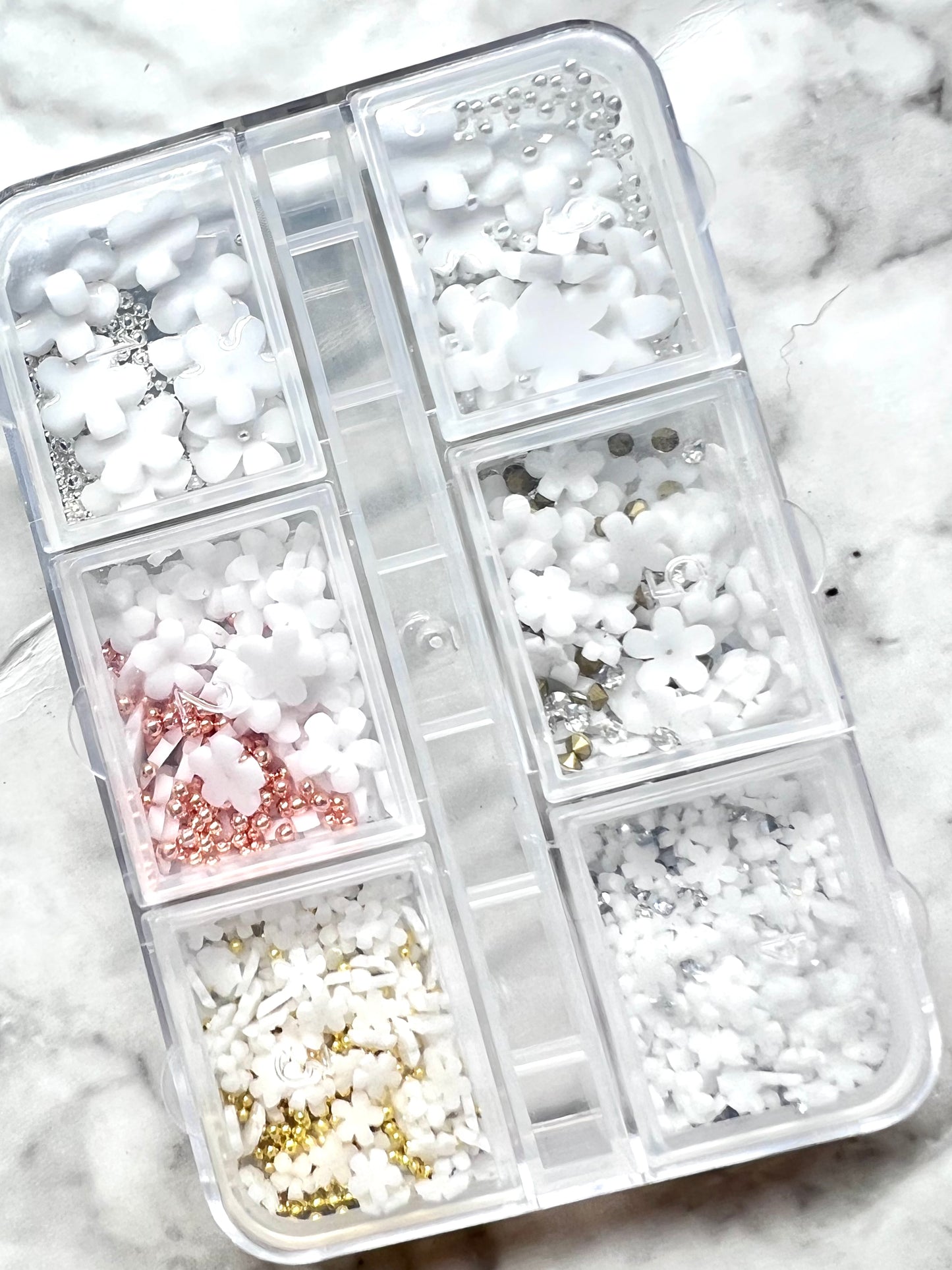 3d Flower Tray - Mixed White