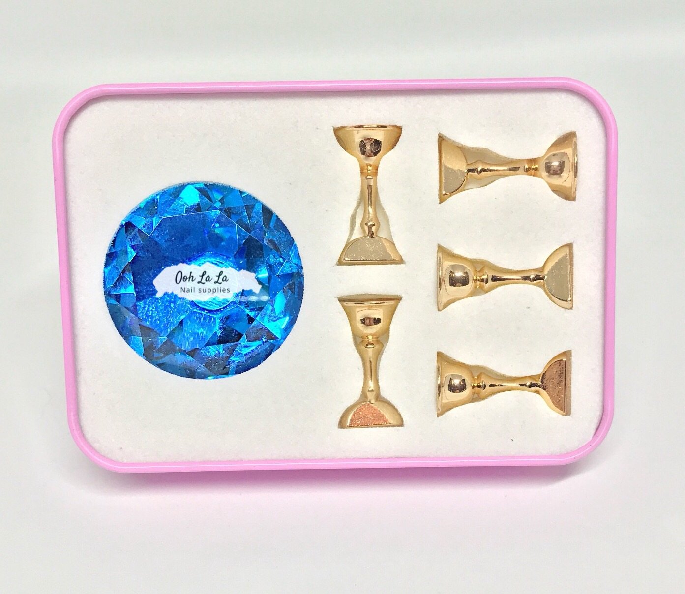 Crystal Magnetic Nail Tip Display Stand