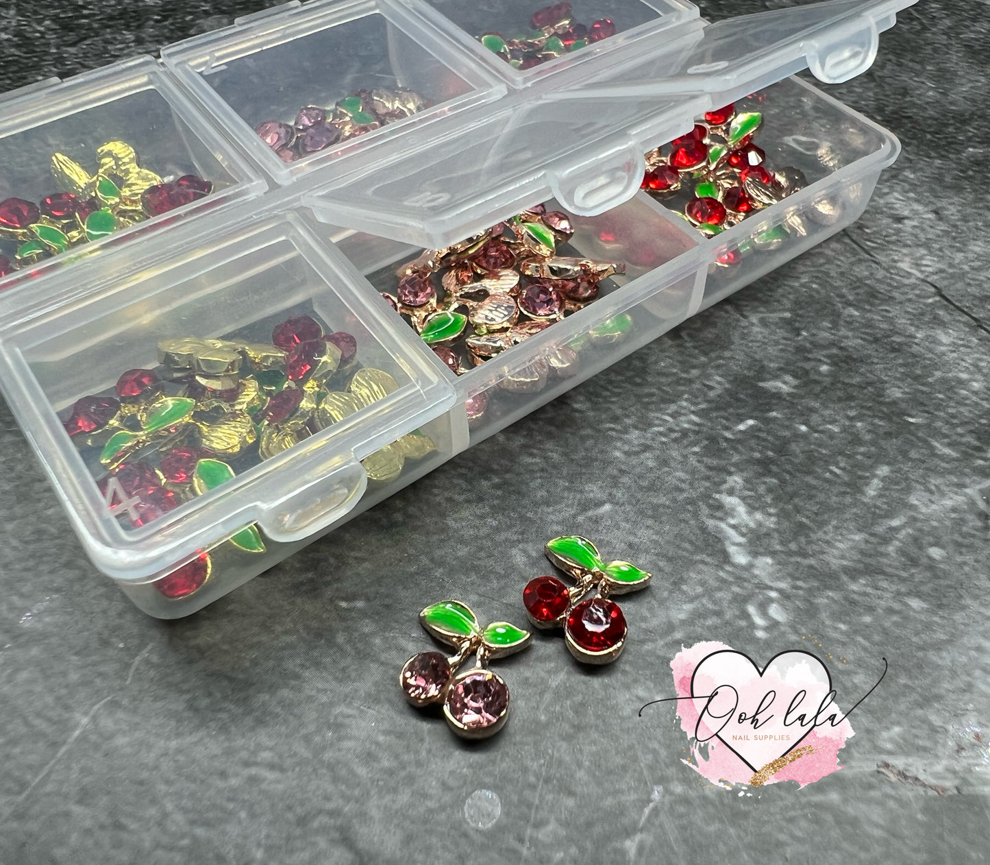 Large Cherry Charm Tray