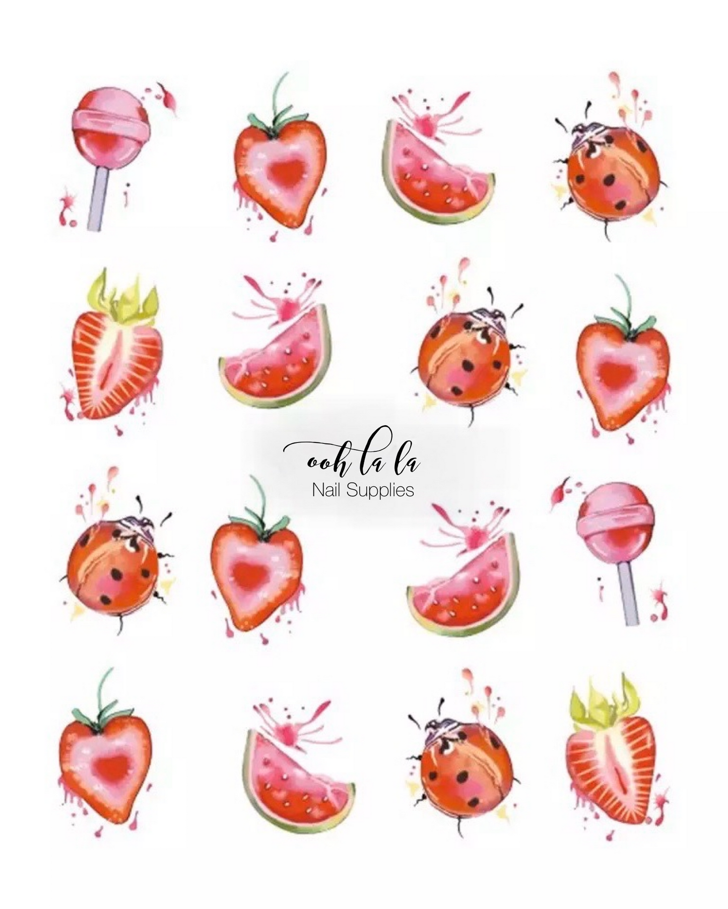 Strawberries & lolli pops