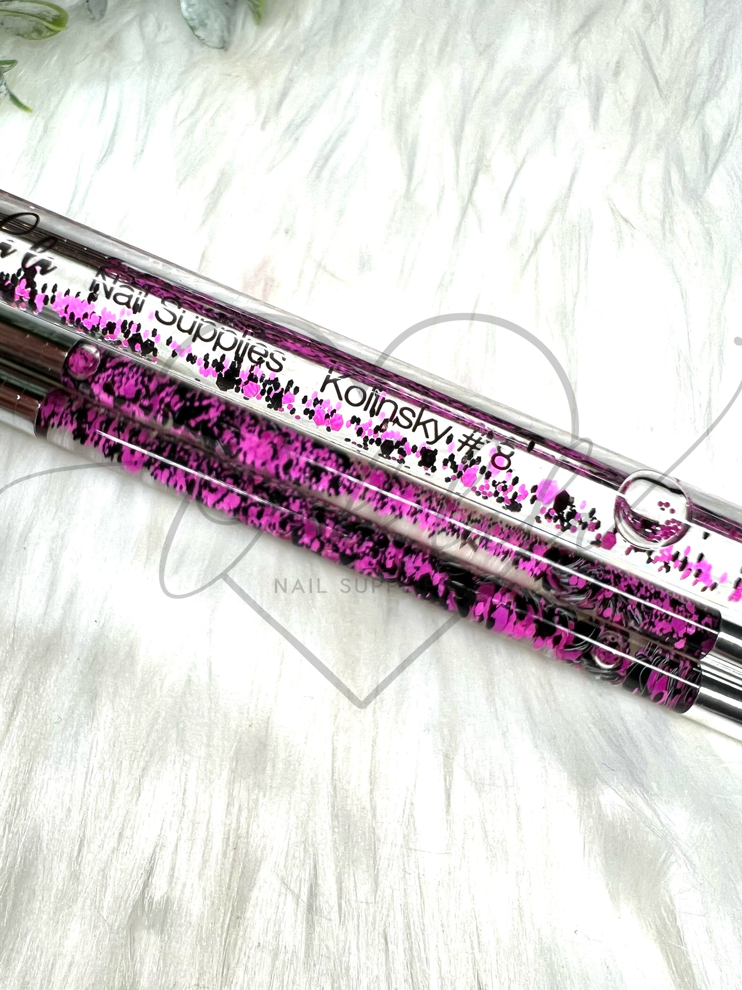 Ultra Fine Liner Brush - Pink / Black