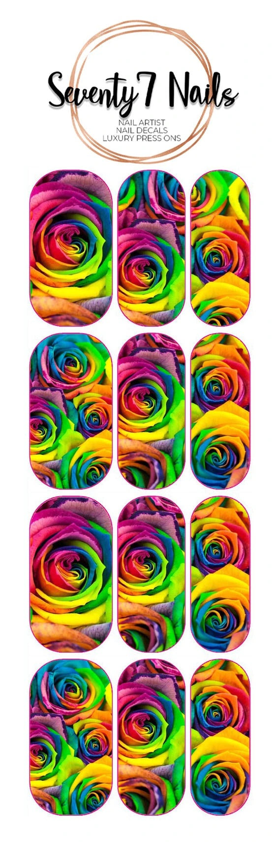 Small Rainbow Roses