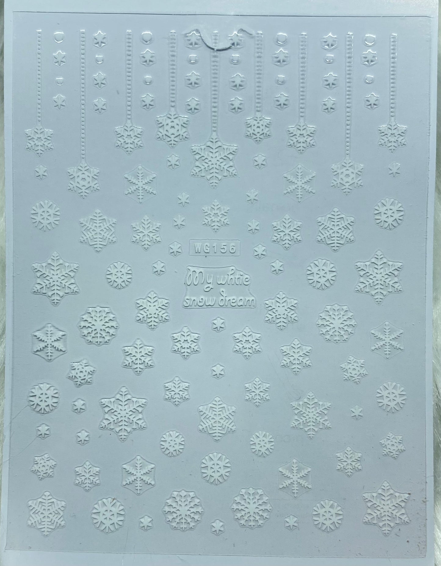 Snowfall White Sticker - 156