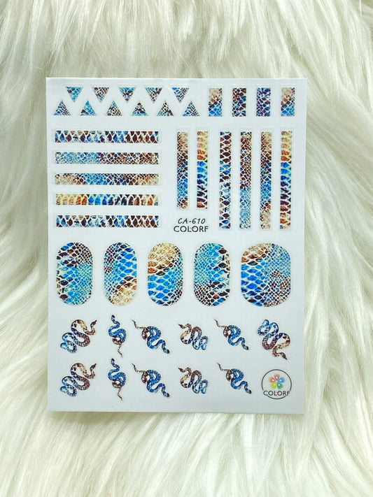 Snake Skin Nail Sticker