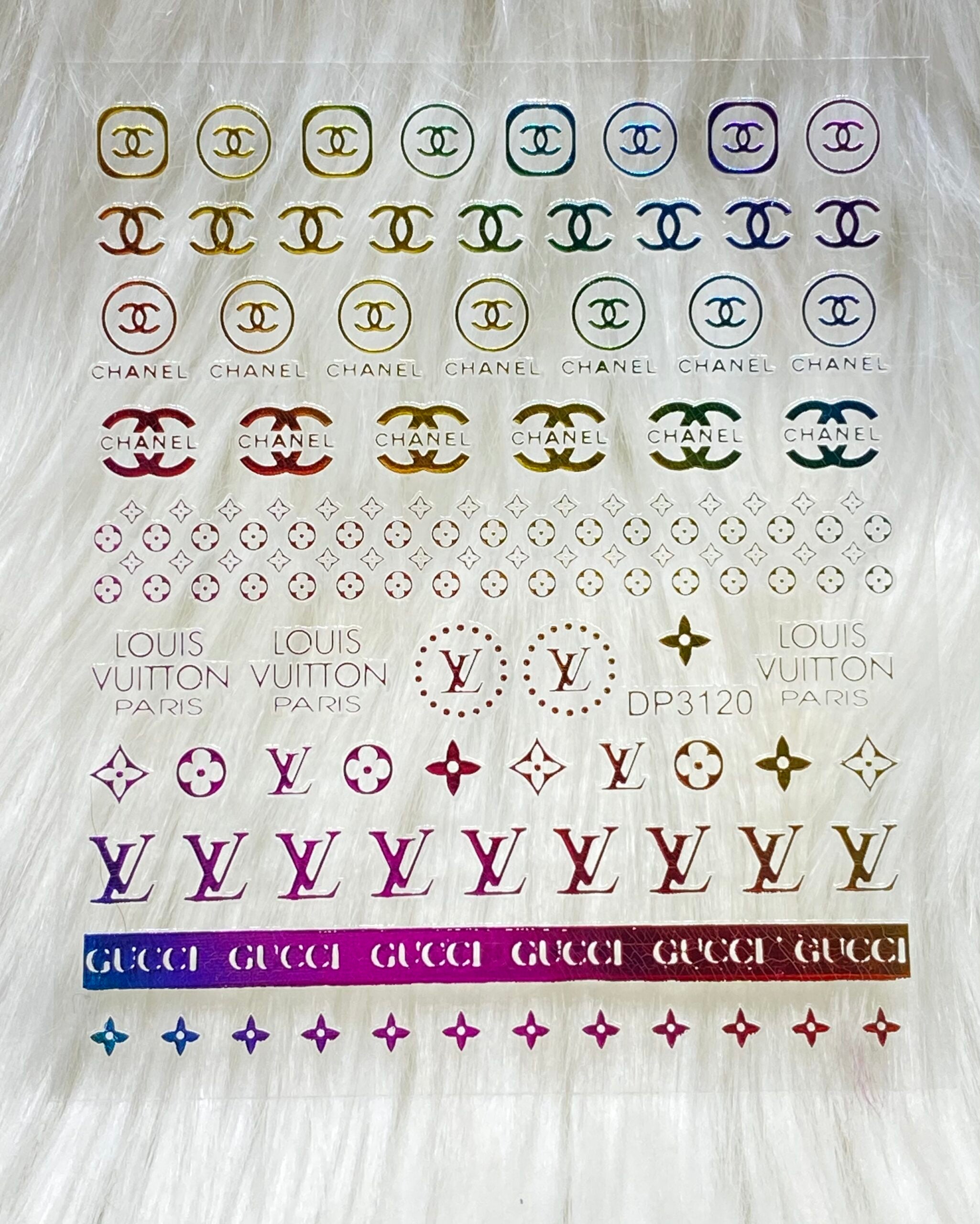 10PCS Louis Vuitton Nail Charms Multicolor 02
