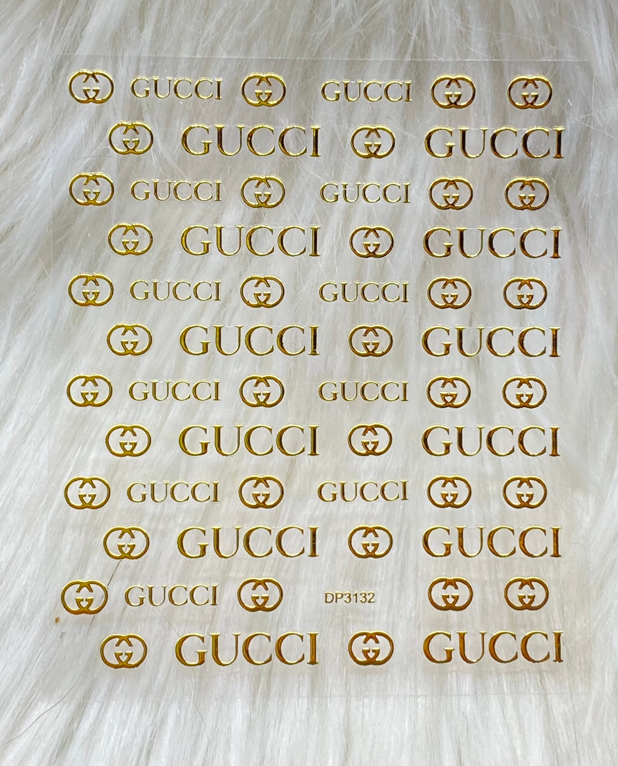 Gucci Sticker Gold Guccî Sticker -3132 – Ooh La La Nails Supply