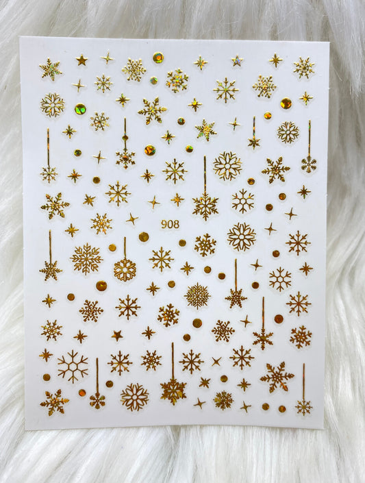 Gold SnowFlake - 908