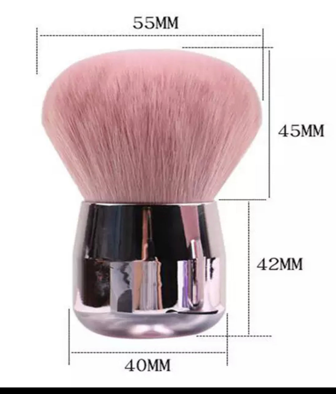 Rose Pink Soft Dusting Brush