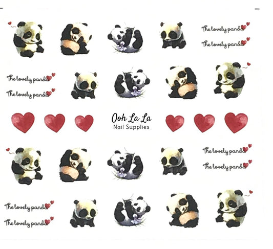 Panda Bears Decal