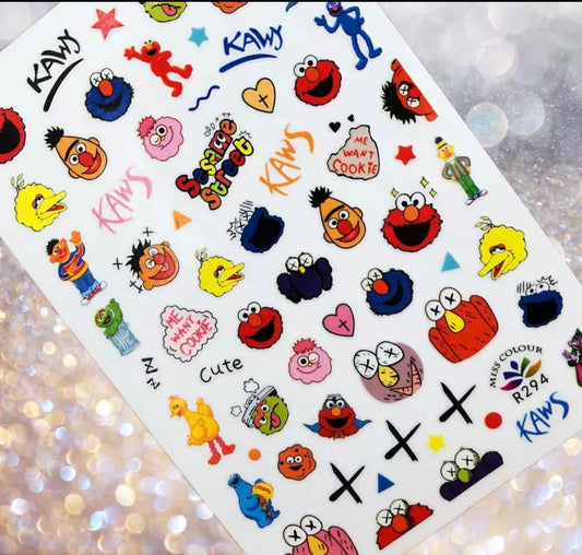 Sesame Street nail sticker