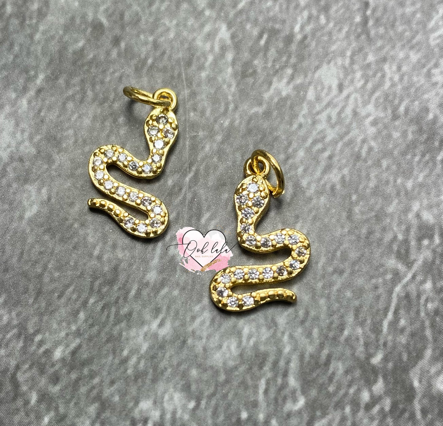 Large Snake Piercing Charm - 2pc