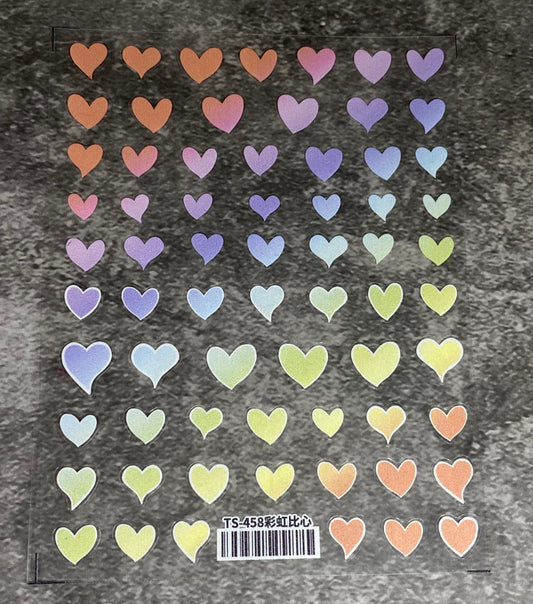 Pastel Heart Stickers