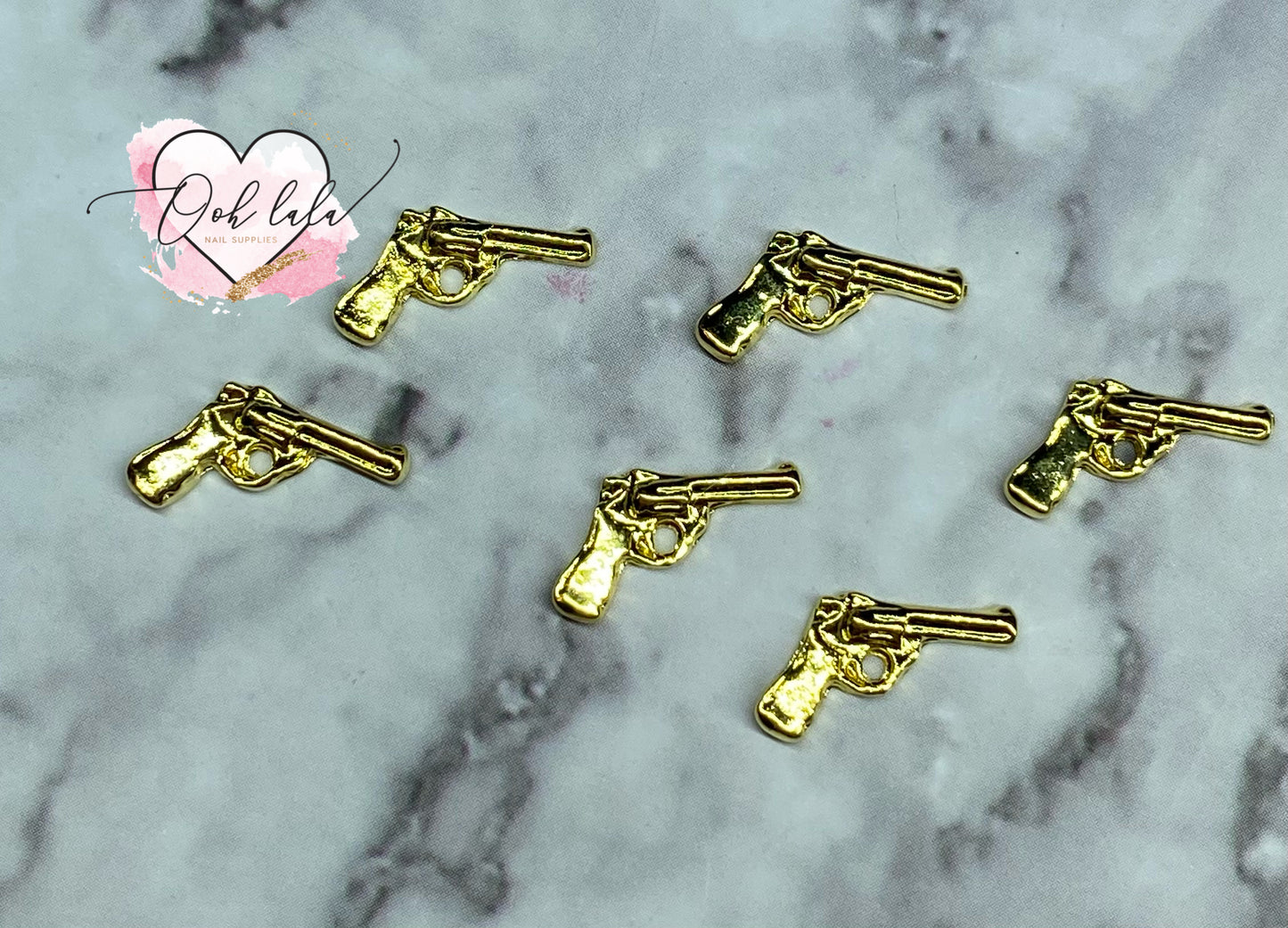 3D Gun Charms - 6pc