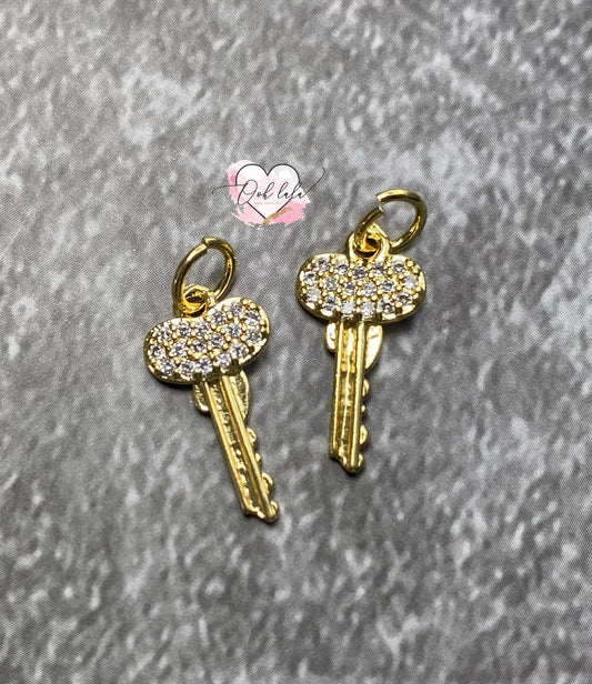 Large Keys Nail Piercing - 2Pc