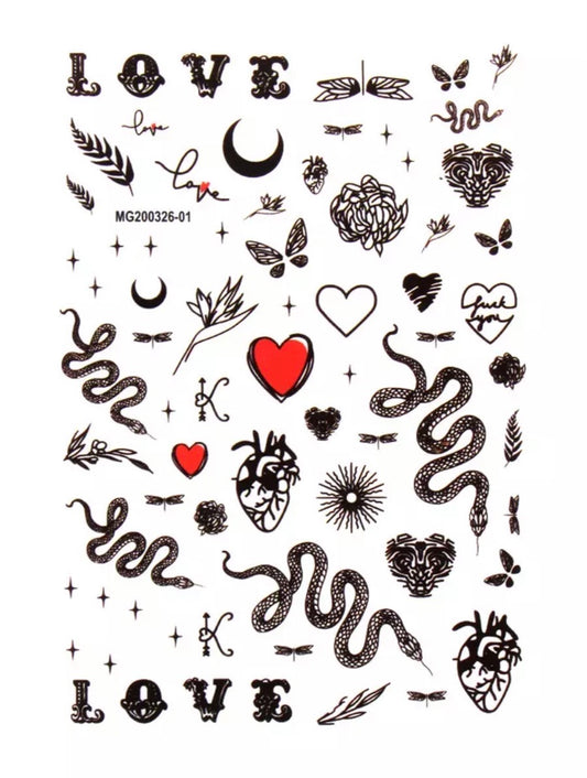 Venomous Love -  Large Sticker Sheet