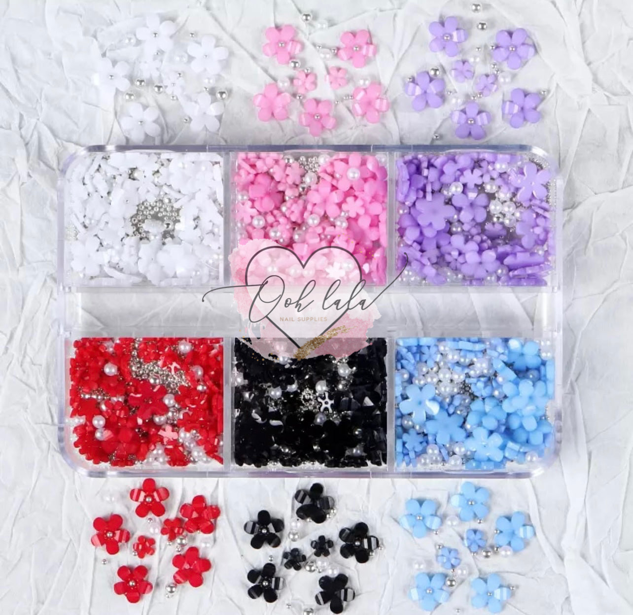 3d Flower Pack Charms