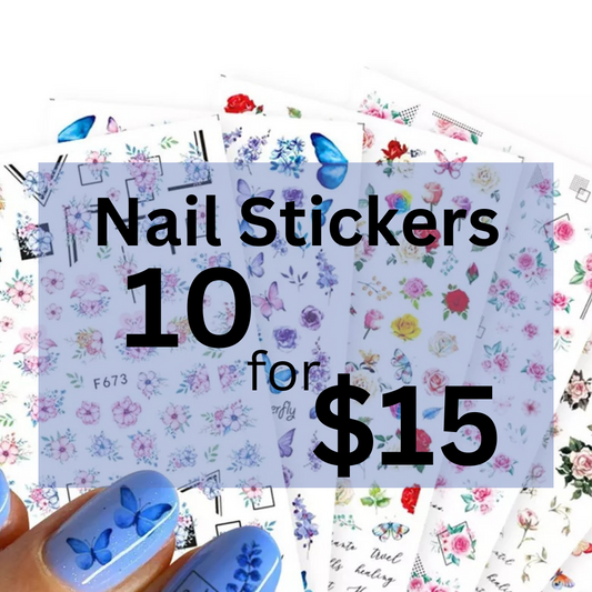 10 for $15 - Nail Stickers