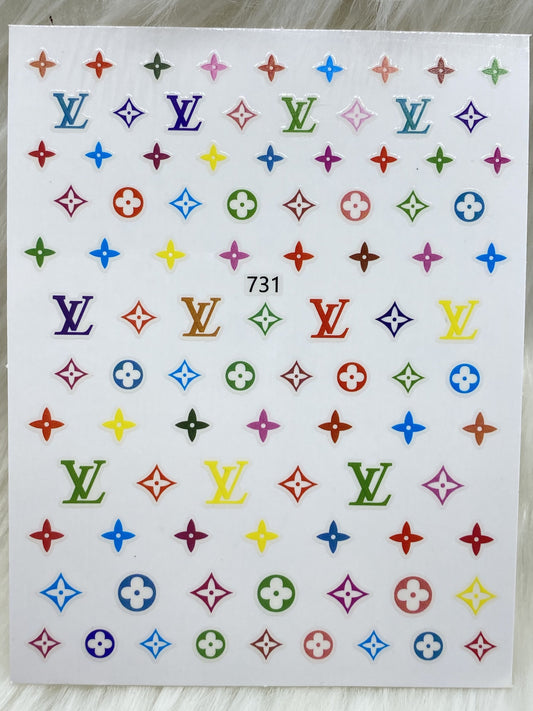 Rainbow LV Stickers 731