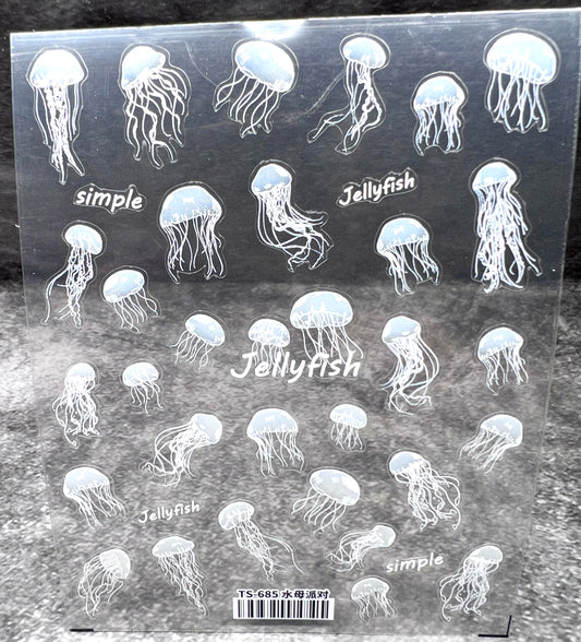 White Jellyfish - Sticker