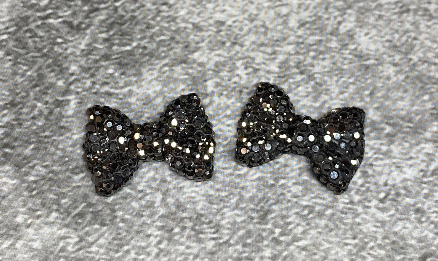 Large Bows - Black x 2