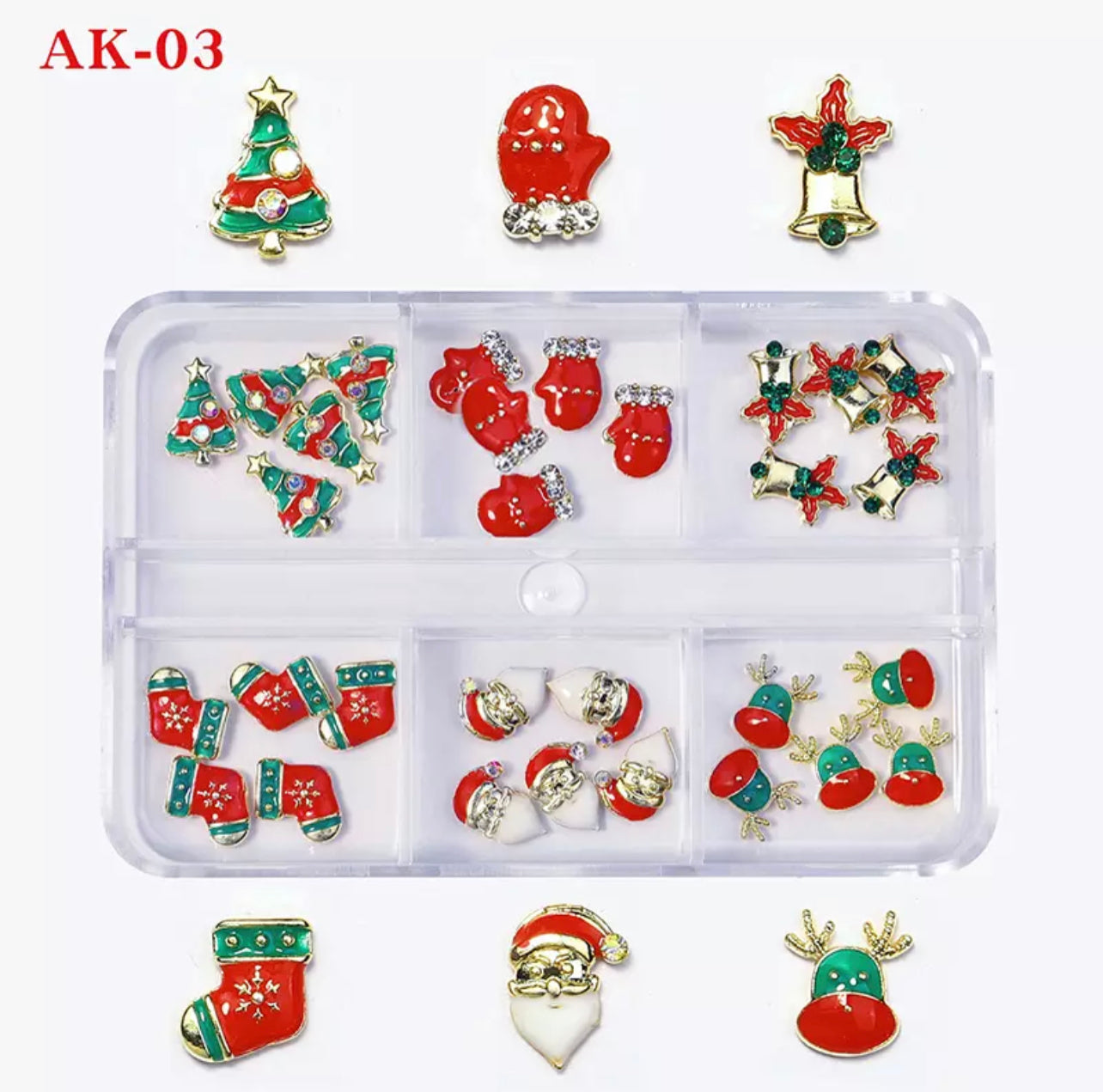 Christmas Charm Tray Packs