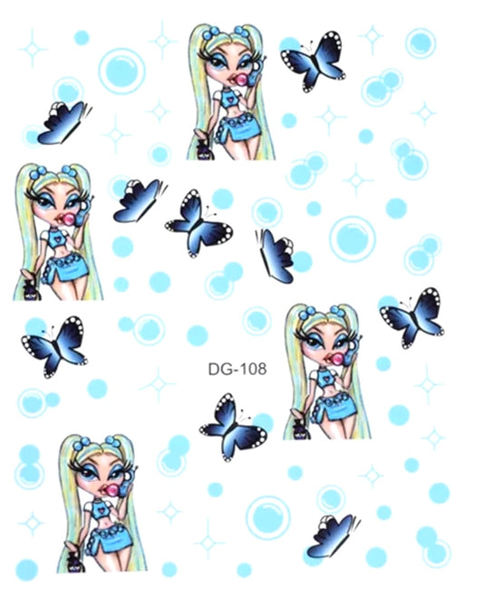 Bratz Blue Bubbles - Sticker