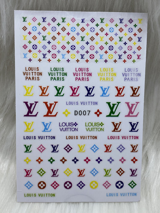 Rainbow LV Stickers - 007