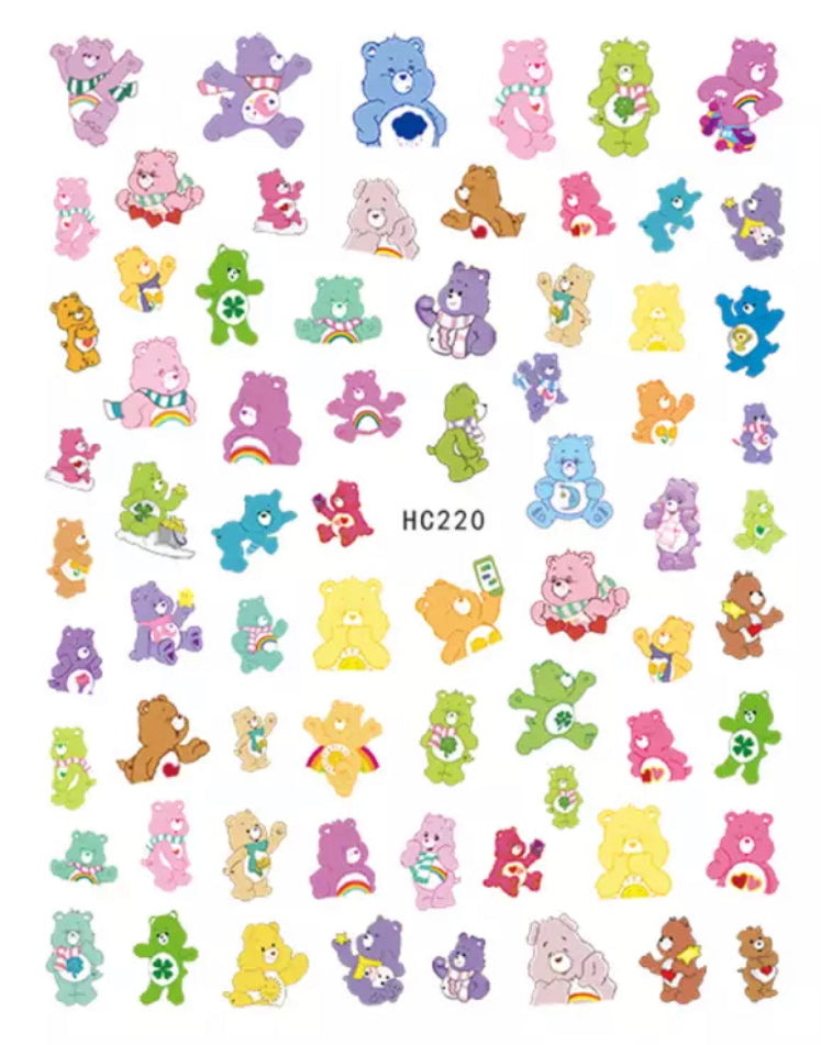 Pastel Carebear Stickers - 220