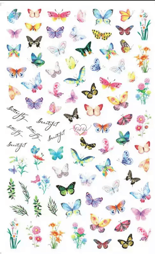 Butterfly Mix Stickers - 625