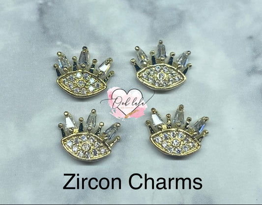 Zircon Charm x 4