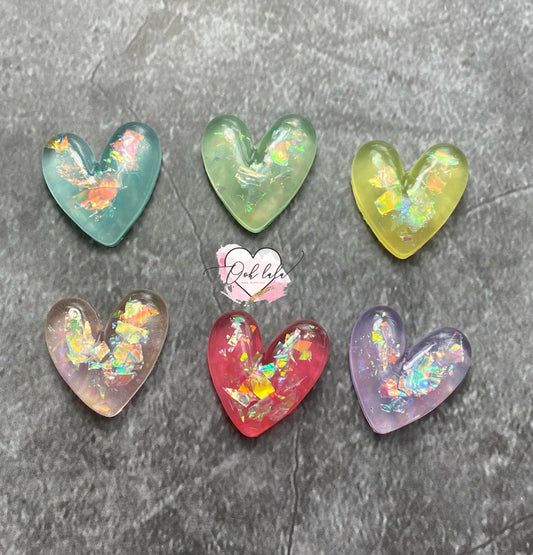 Aurora Large Hearts x 6