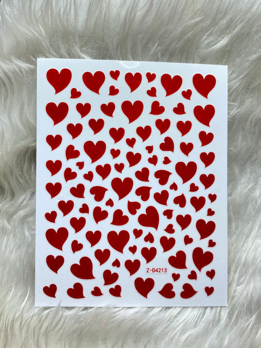 Red Heart Stickers