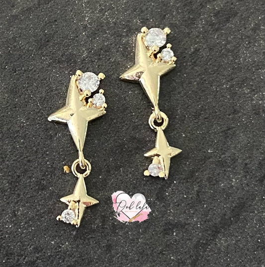 Shooting Star Piercing Charm x2