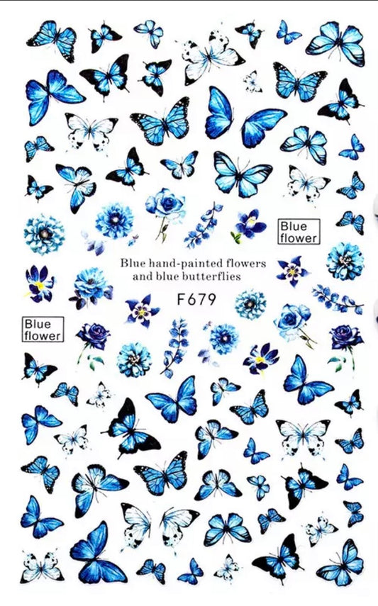 Blue Butterflies - 679