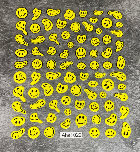 Melted Smiley - Sticker