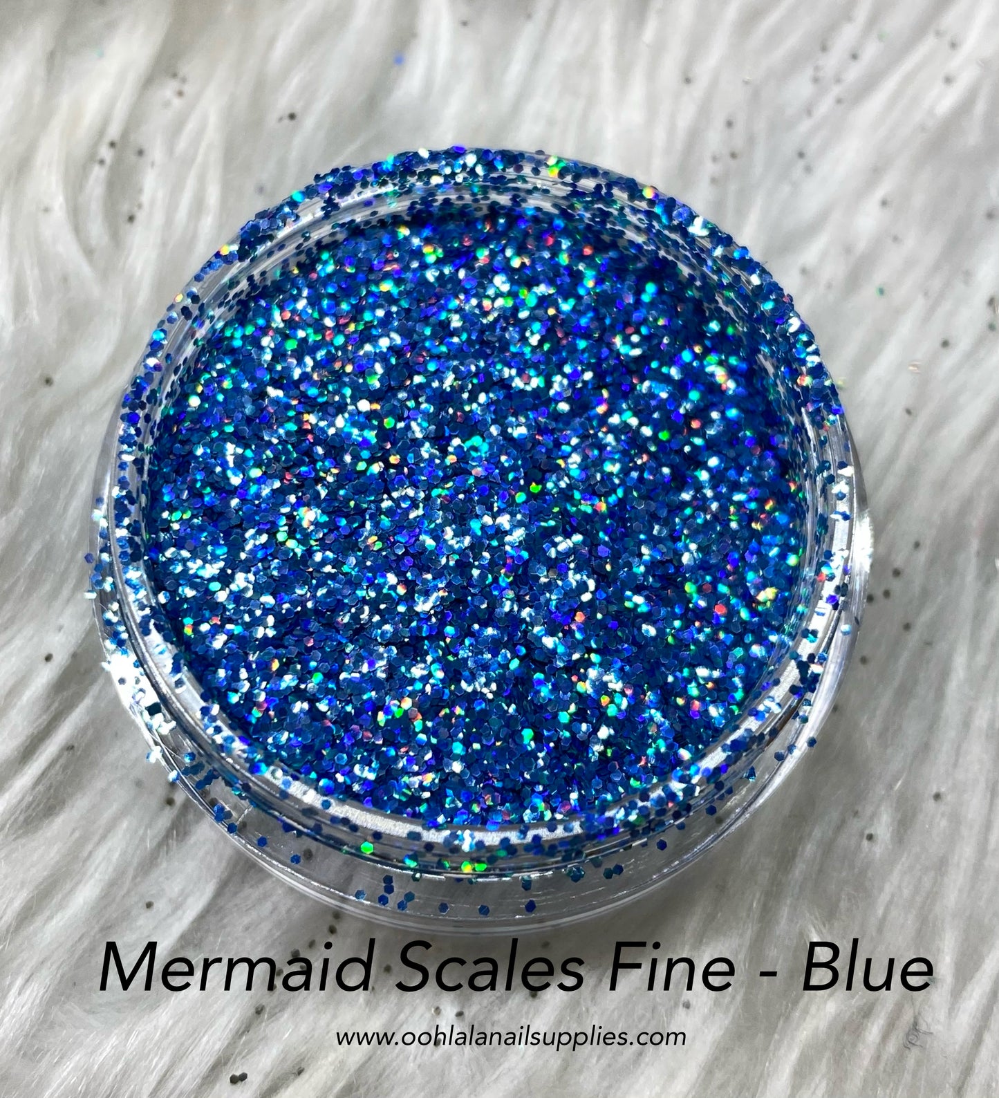 Mermaid Scales Fine - Blue