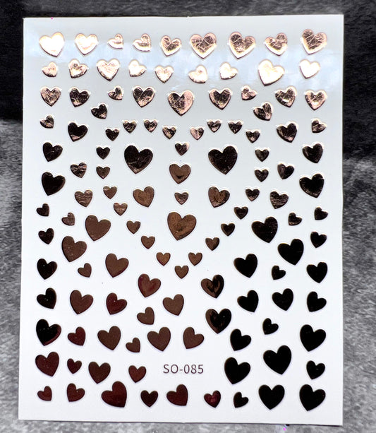 Rose Gold Heart - Sticker