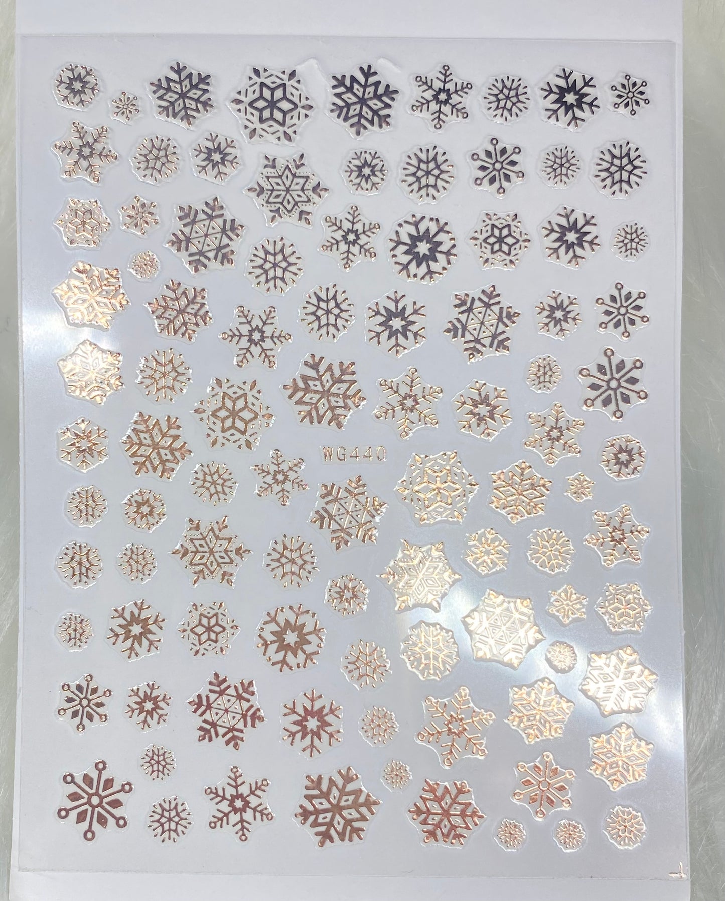 Metallic Gold - Snowflake Sticker - 440